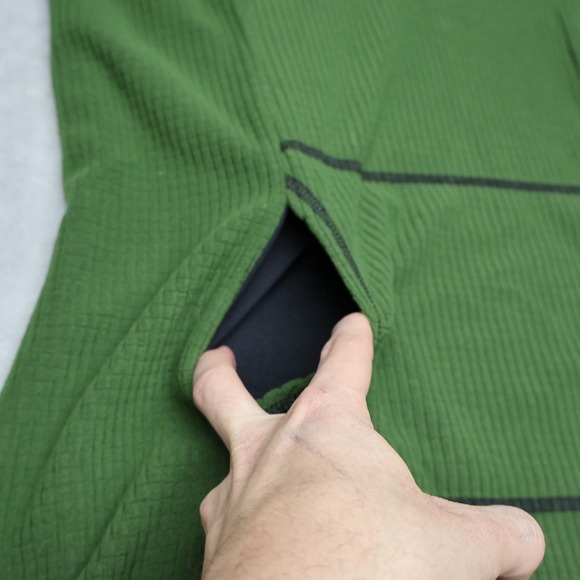 Melanzana Micro Grid Dress Womens Medium V2 Ivy Fleece Hood Long Sleeve Outdoor - Picture 4 of 11